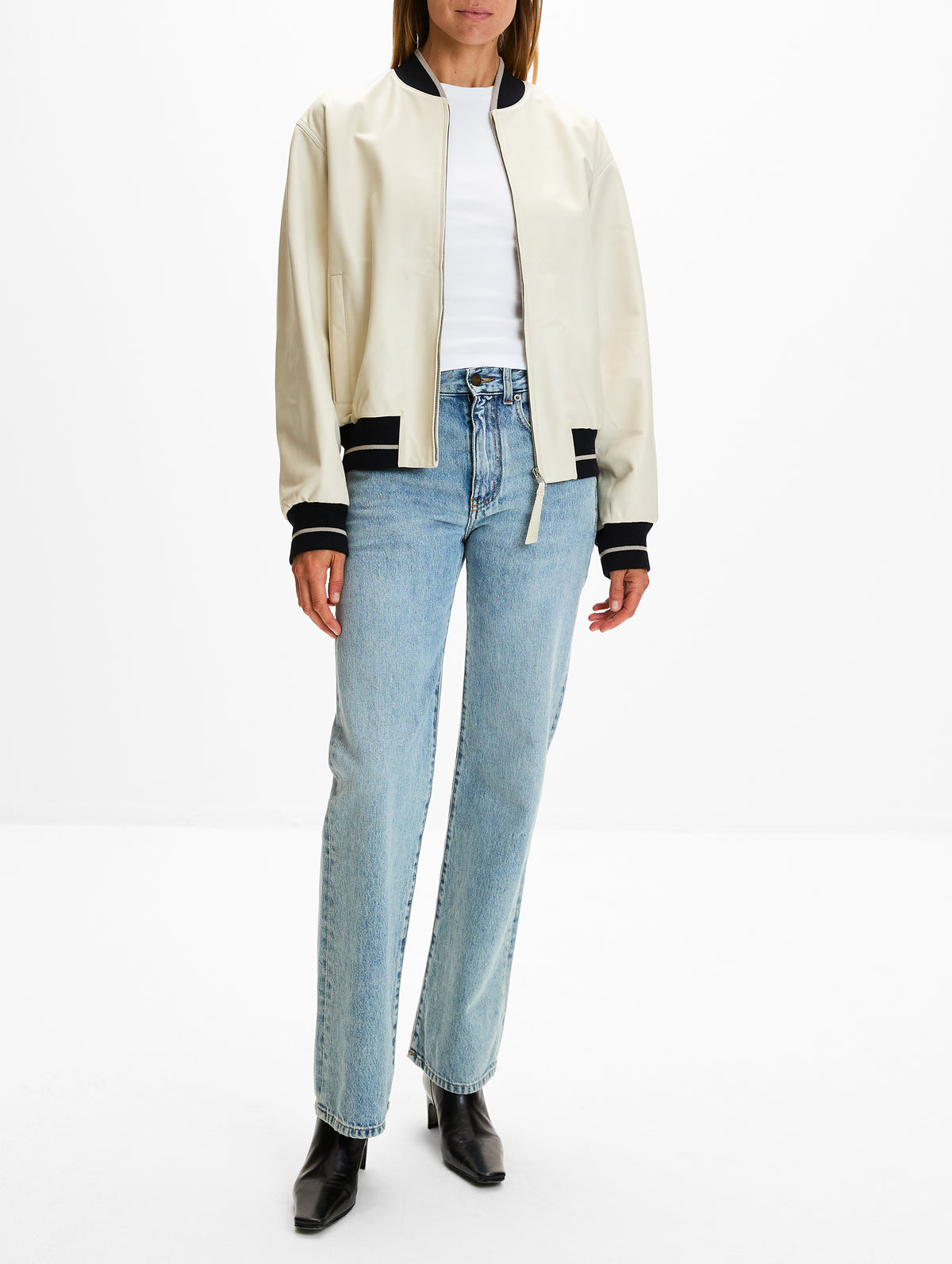 Bomber Jacket,LOEWE,IVORY,Image 2