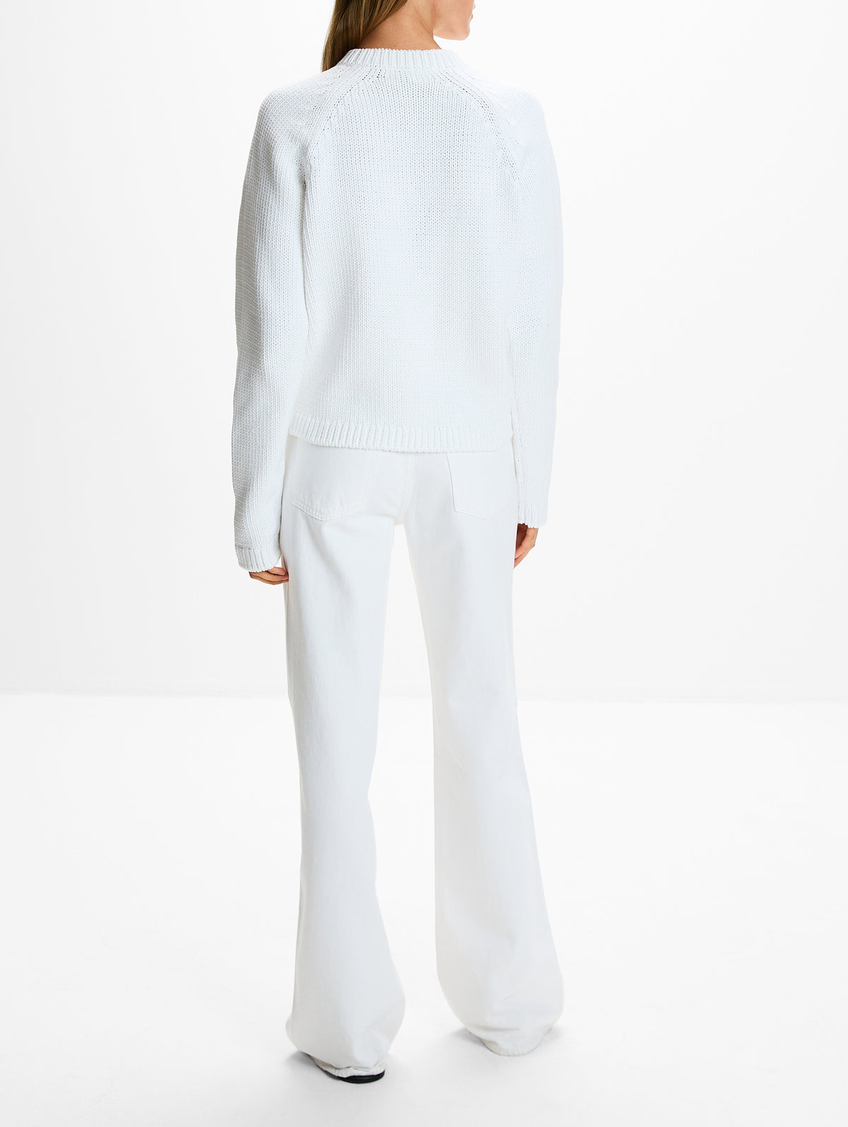 Hammered Cardigan,TOTÉME,WHITE,Image 3