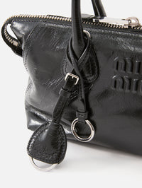 Zip Shoulder Bag,MIU MIU,BLACK,Image 5