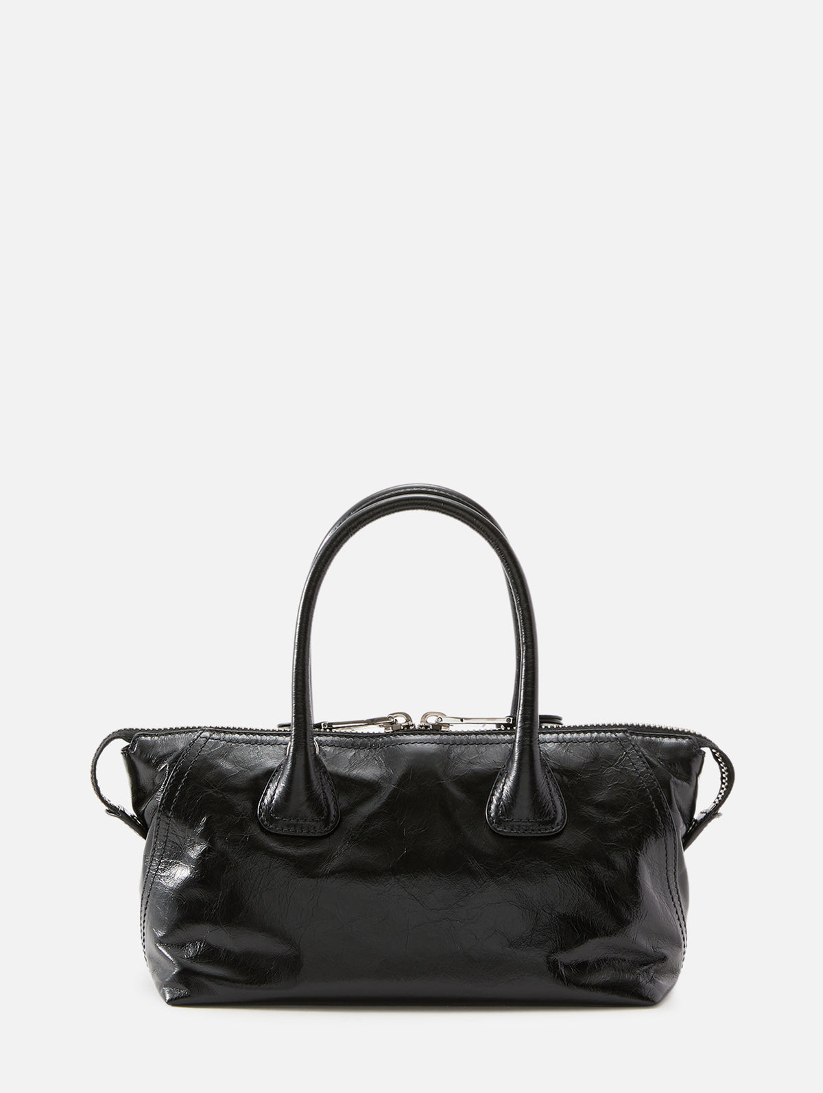 Zip Shoulder Bag,MIU MIU,BLACK,Image 2