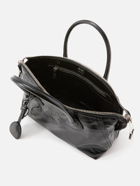 Zip Shoulder Bag,MIU MIU,BLACK,Image 4