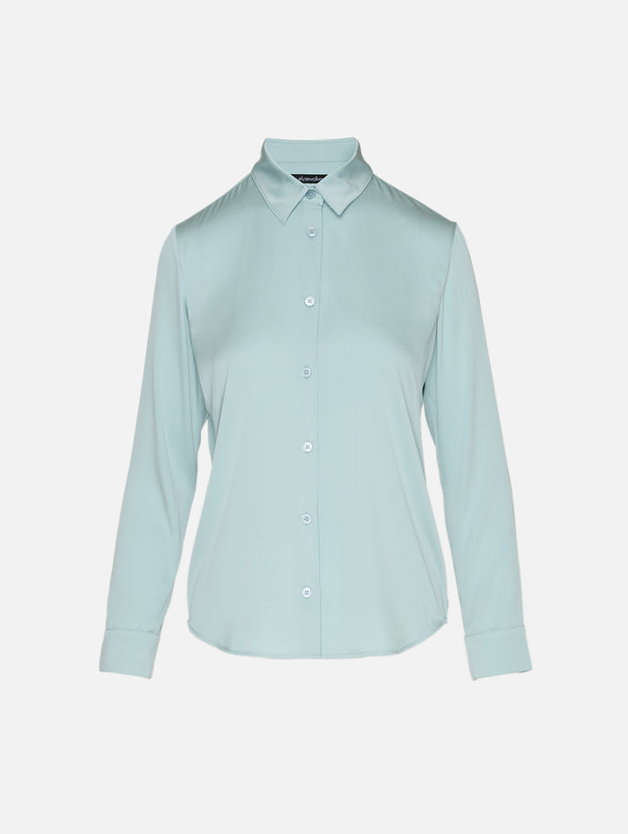 Summer Silk Blouse,ELYSEWALKER LABEL,SEAFOAM,Image 1