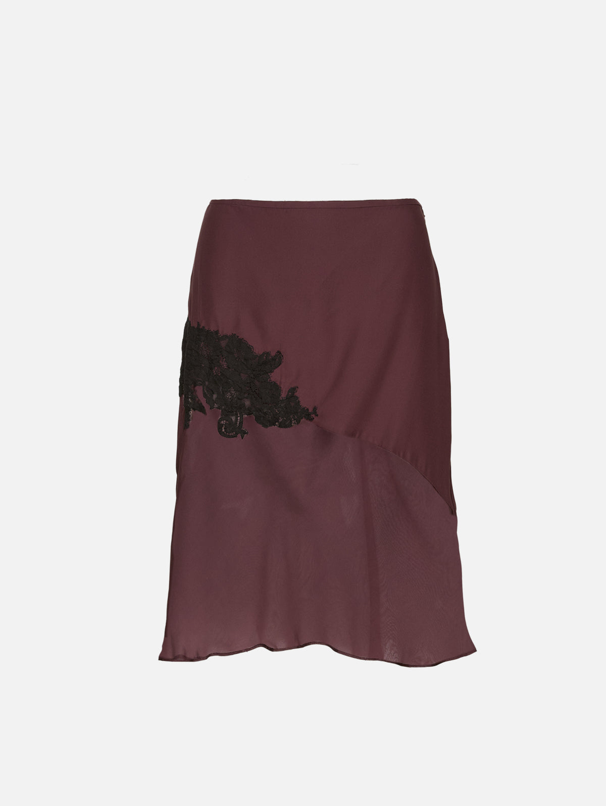 Noria Midi Skirt,SIR.,DARK PLUM,Image 2
