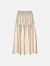 Valiant Striped Midi Skirt,ZIMMERMANN,CREAM/CHOCOLATE,Image 2
