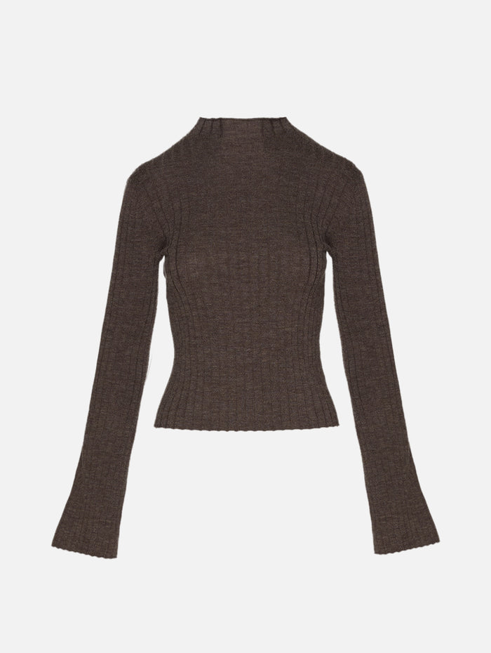 Petra Bell Sleeve Sweater,ELYSEWALKER LABEL,DRIFTWOOD,Image 1