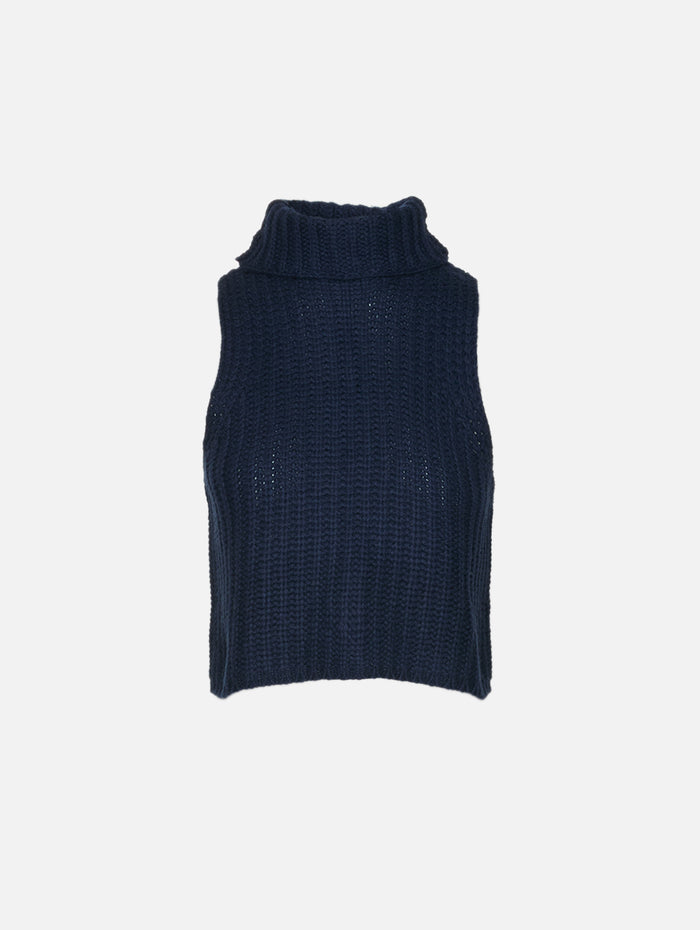 Saige Cropped Turtleneck Sweater,SABLYN,MIDNIGHT NAVY,Image 1