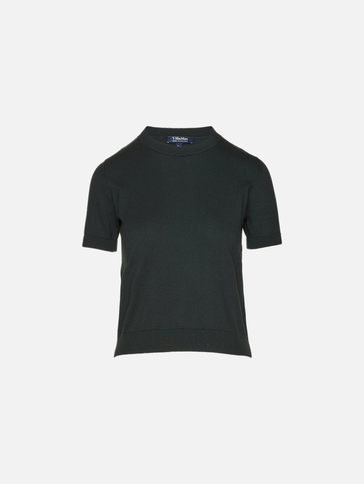 Short Sleeve Sweater,MAX MARA,GREEN,Image 2