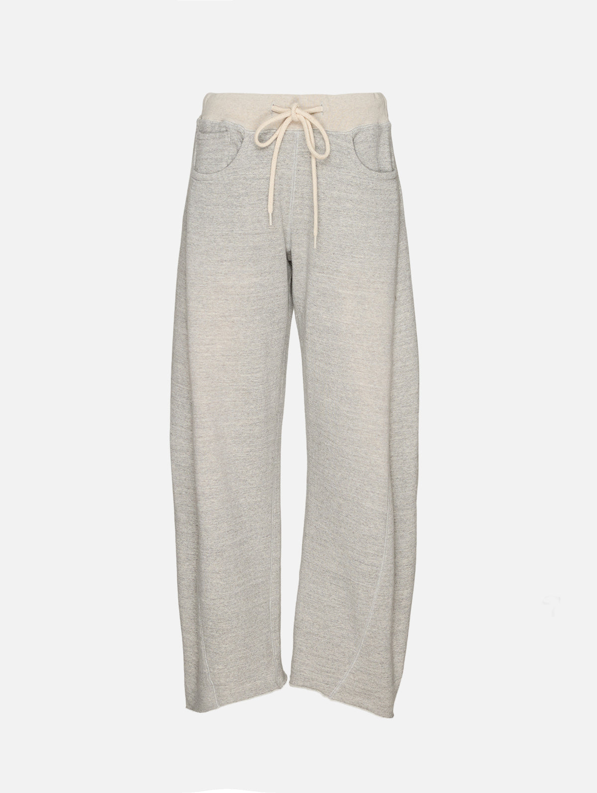Relaxed Darted Sweatpant,R13,HEATHER GREY WITH OAT,Image 1