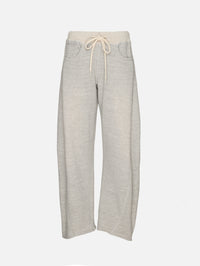 Relaxed Darted Sweatpant,R13,HEATHER GREY WITH OAT,Image 1