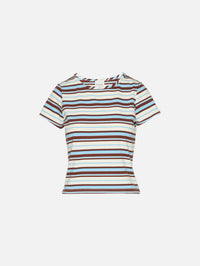 Nadine Tee,POSSE,CHOCOLATE MULTI STRIPE,Image 2