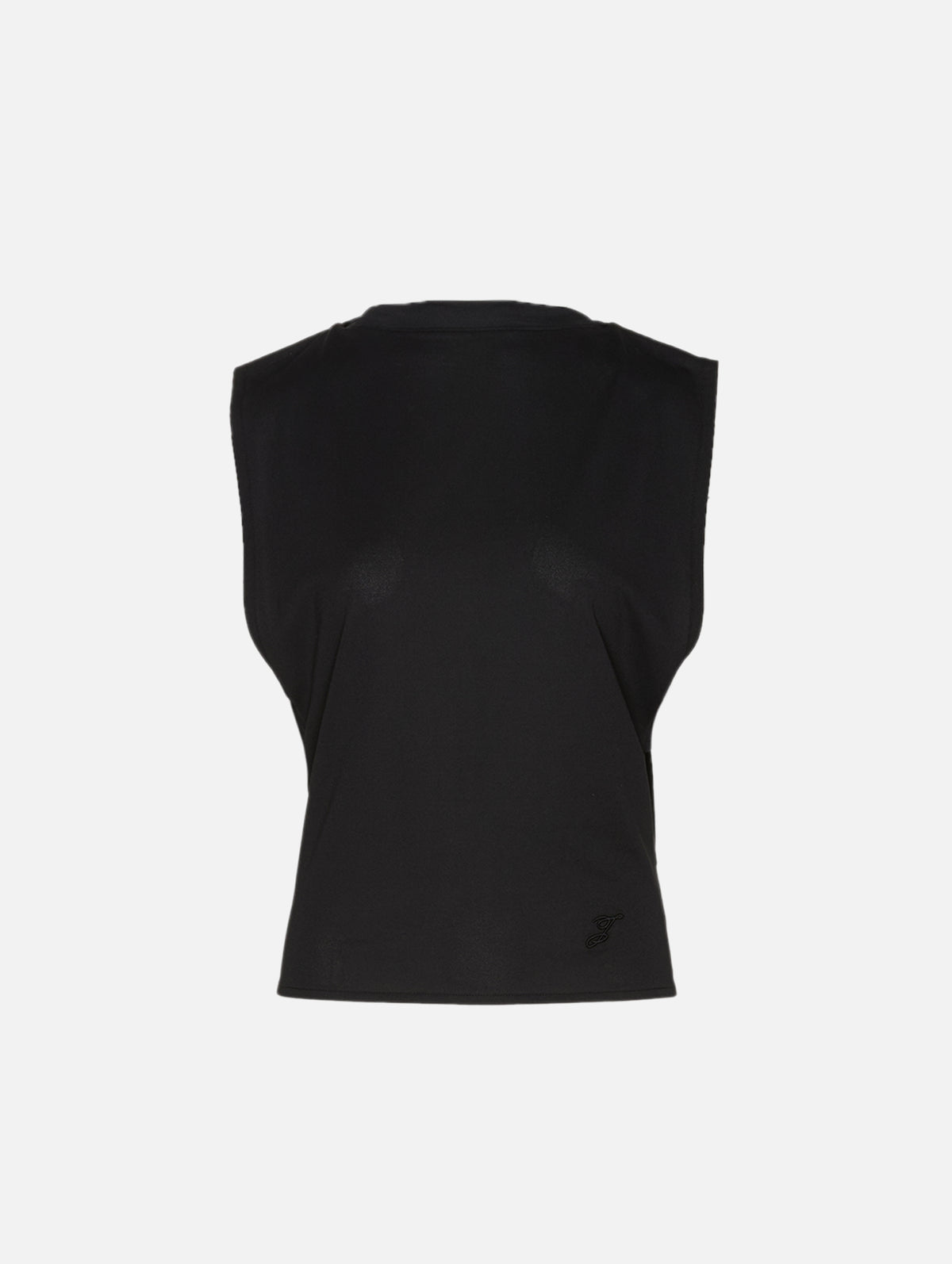 Marcel Moisson Top,JACQUEMUS,BLACK,Image 1
