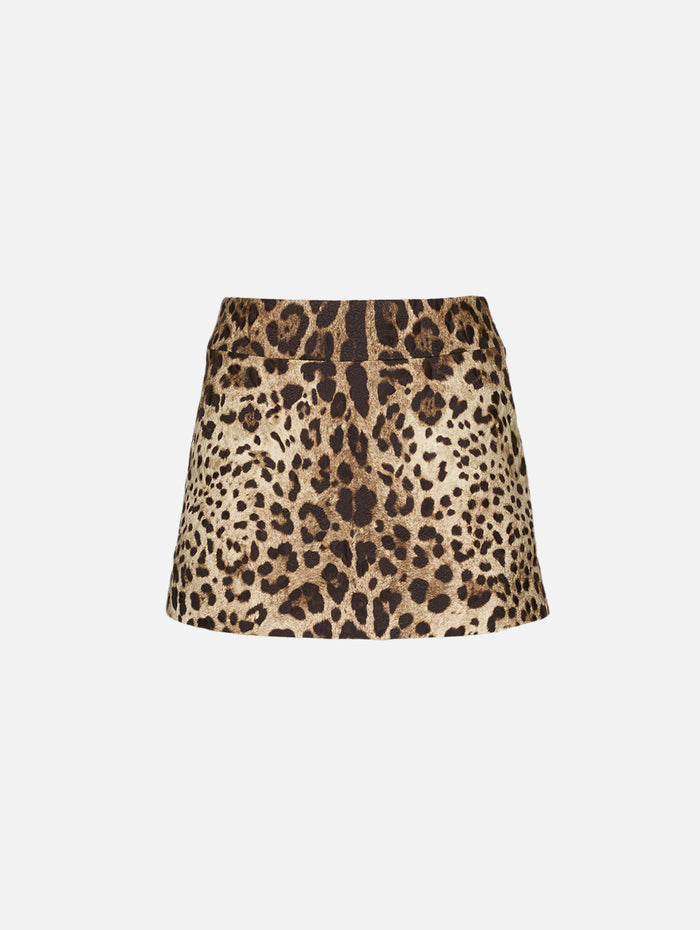 Skirt,DOLCE & GABBANA,LEOPARD PRINT,Image 1