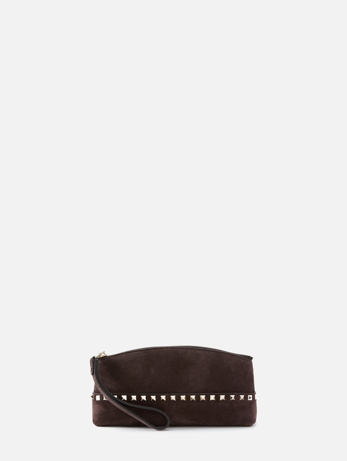 Rockstud Pochette Bag,VALENTINO GARAVANI,EBONY BROWN,Image 1