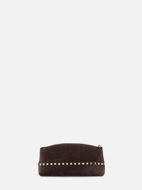 Rockstud Pochette Bag,VALENTINO GARAVANI,EBONY BROWN,Image 2