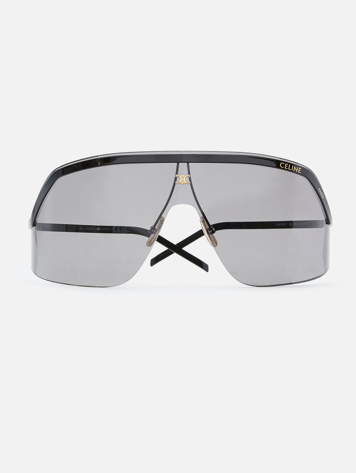 Morning Shade Sunglasses,CELINE EYEWEAR,SHINY BLACK,Image 1