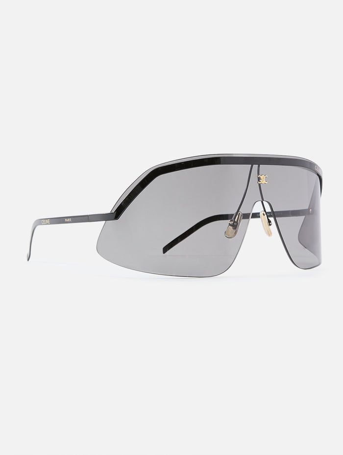 Morning Shade Sunglasses,CELINE EYEWEAR,SHINY BLACK,Image 1