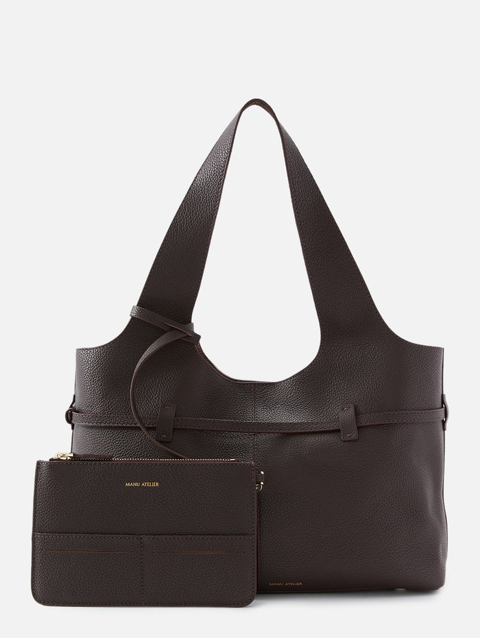 Cambon Cabas Tote,MANU ATELIER,DEEP BROWN,Image 1