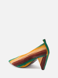 Origami Cubic Pump,LOEWE,YELLOW MULTI,Image 3