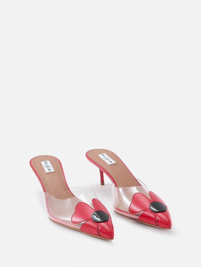 Bloom Mule,ALAIA,RED BLOOM,Image 1