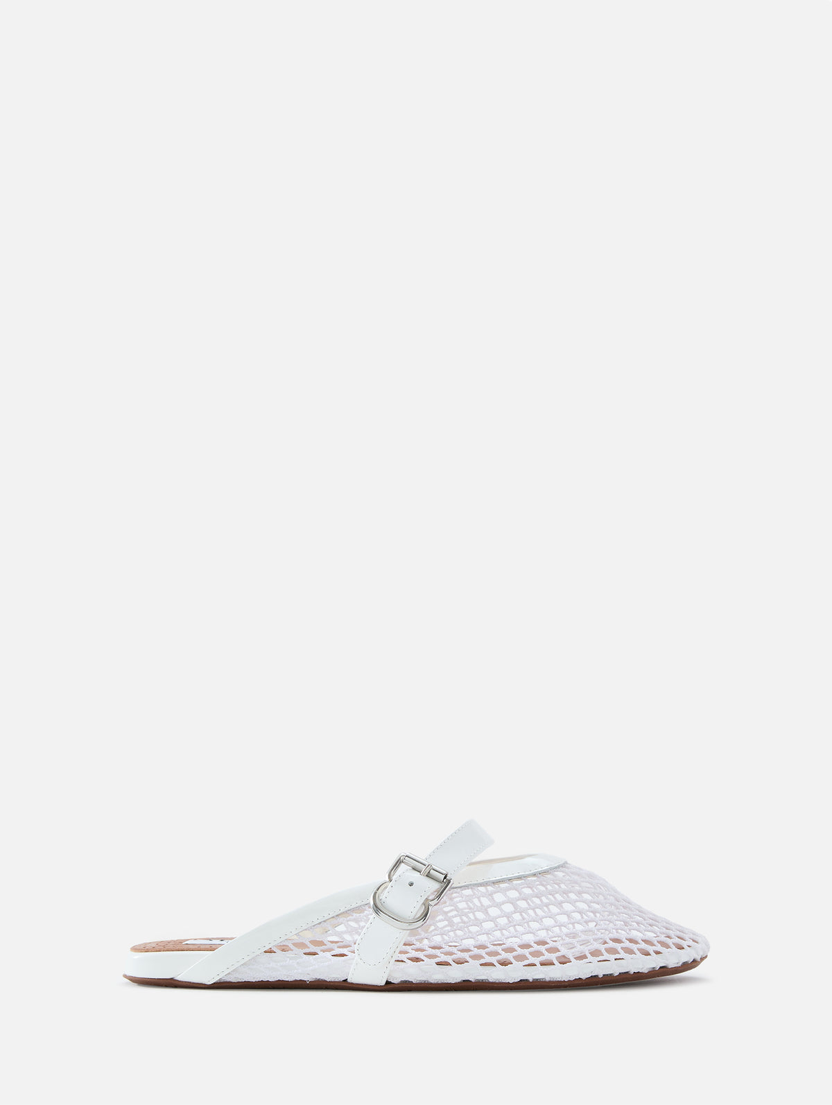 Fishnet Mule,ALAIA,BLANC OPTIQUE,Image 1