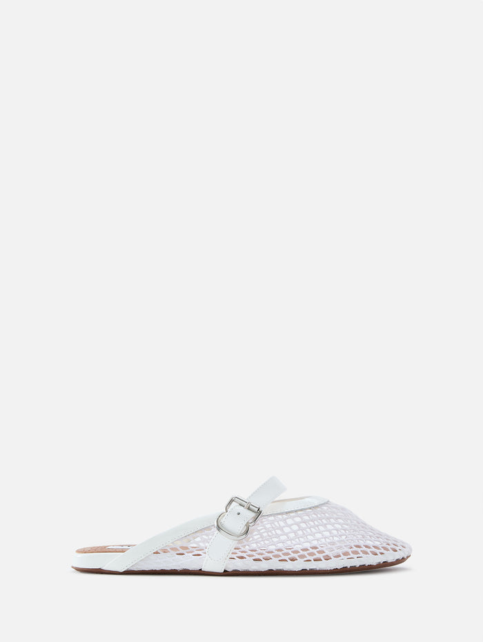 Fishnet Mule,ALAIA,BLANC OPTIQUE,Image 1