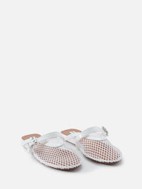Fishnet Mule,ALAIA,BLANC OPTIQUE,Image 2