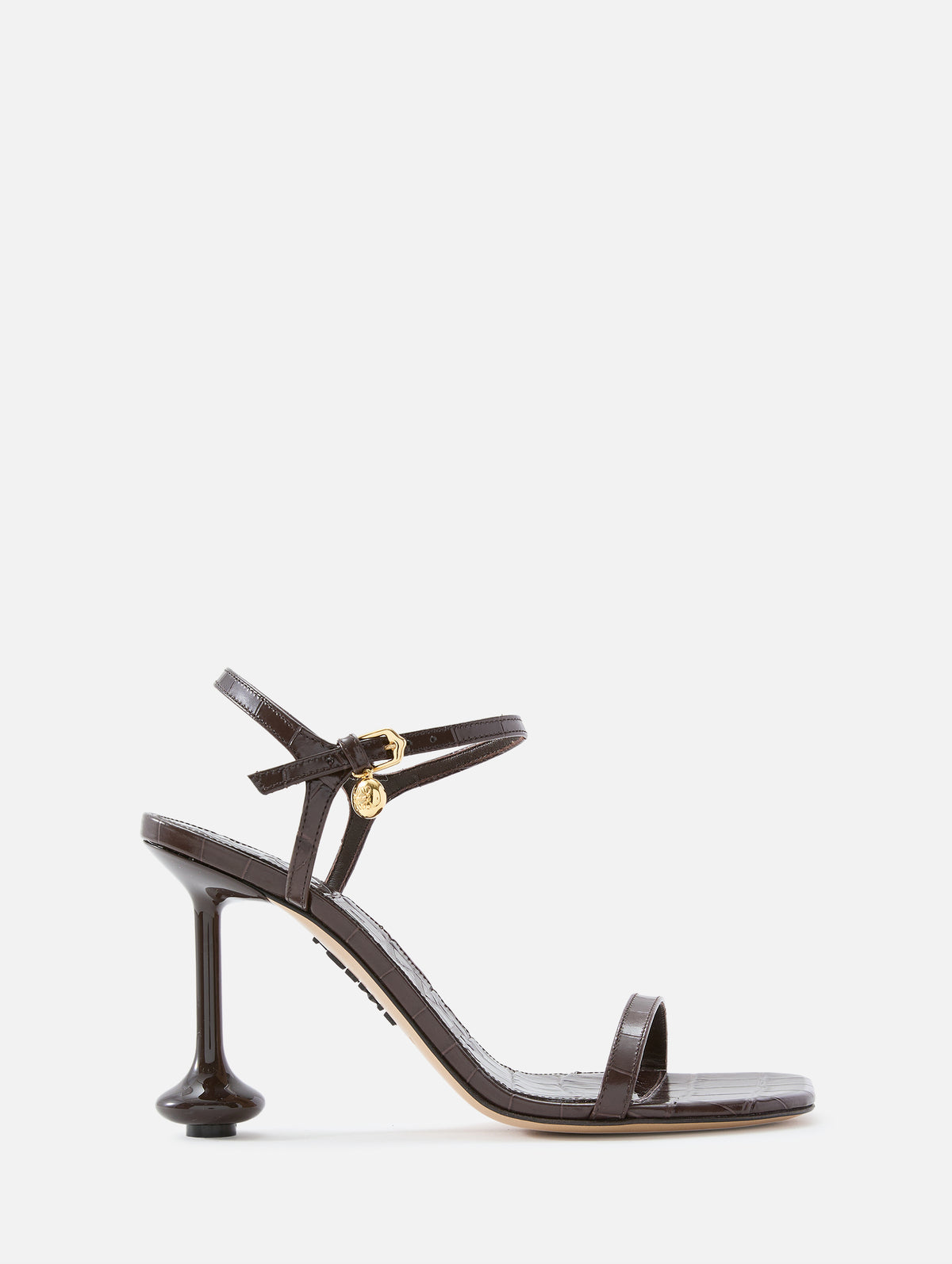 Toy Heel Sandal Heel,LOEWE,DARK BROWN,Image 1