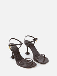 Toy Heel Sandal Heel,LOEWE,DARK BROWN,Image 2