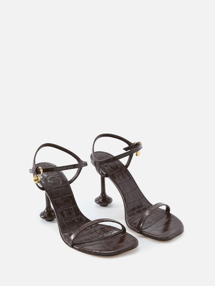 Toy Heel Sandal Heel,LOEWE,DARK BROWN,Image 1