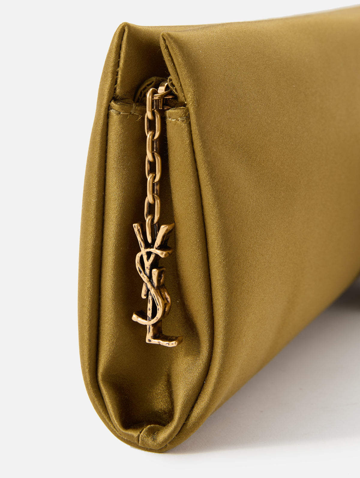 Supple Pochette Bag,SAINT LAURENT,GREEN,Image 3