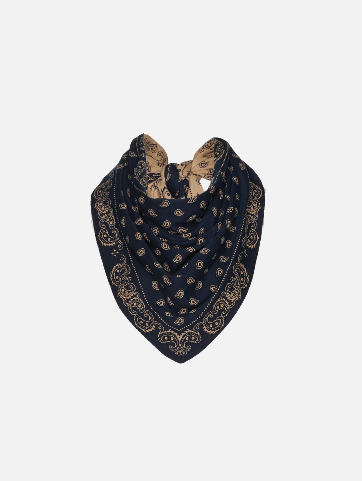 Wild Rag Scarf,GUEST IN RESIDENCE,NAVY CAMEL,Image 1
