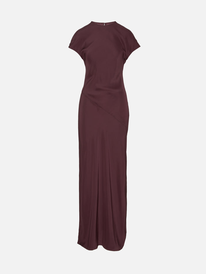 Noria Sleeved Gown,SIR.,DARK PLUM,Image 1