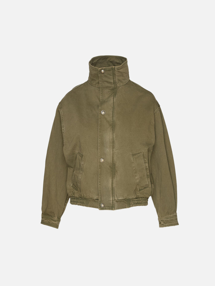 Klaire Blouson Jacket,NILI LOTAN,SHADOW GREEN,Image 1