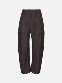 Shon Wool Pant,NILI LOTAN,BROWN HERRINGBONE,Image 1