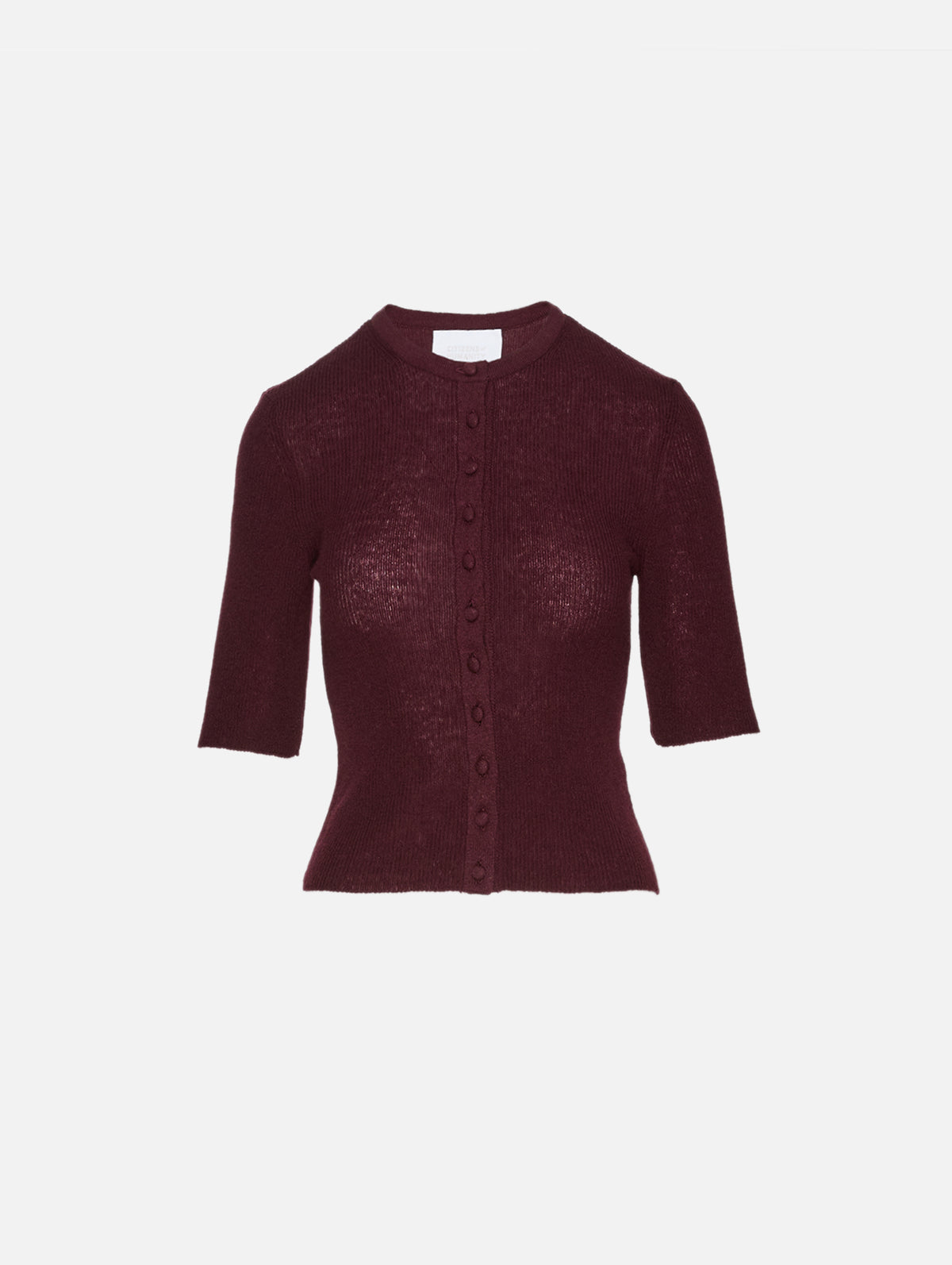 Tabitha Cardigan,CITIZENS OF HUMANITY,BURGUNDY,Image 1