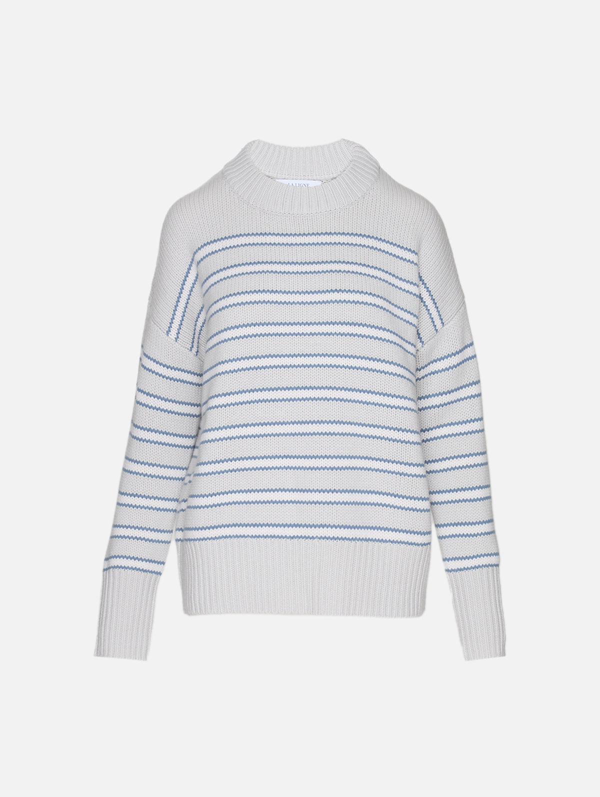 Marin Sweater,LA LIGNE,STONE CREAM DENIM BLUE,Image 2