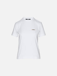 Gros Grain Short Sleeve T Shirt,JACQUEMUS,WHITE,Image 1