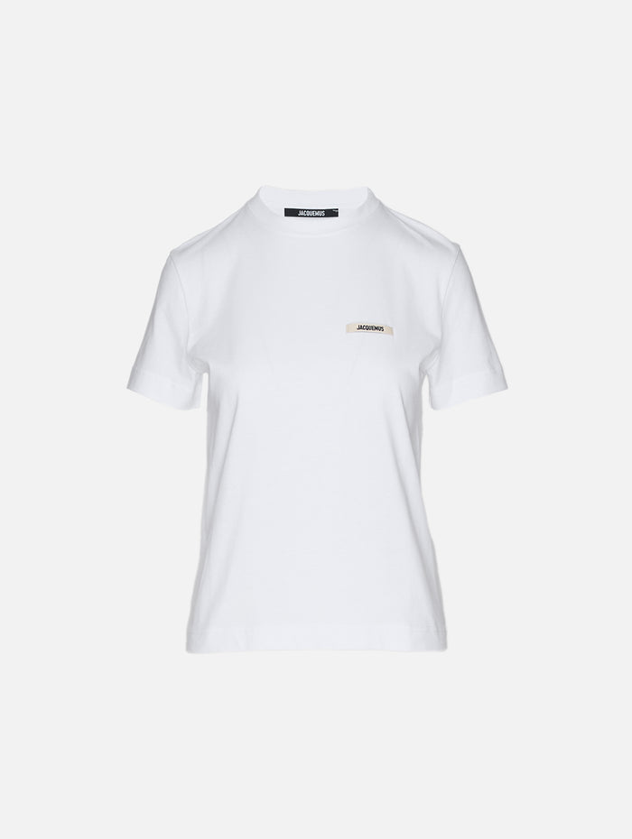 Gros Grain Short Sleeve T Shirt,JACQUEMUS,WHITE,Image 1