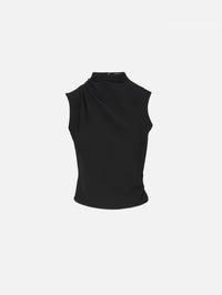 Suki Draped Top,MIMCHIK,BLACK,Image 1