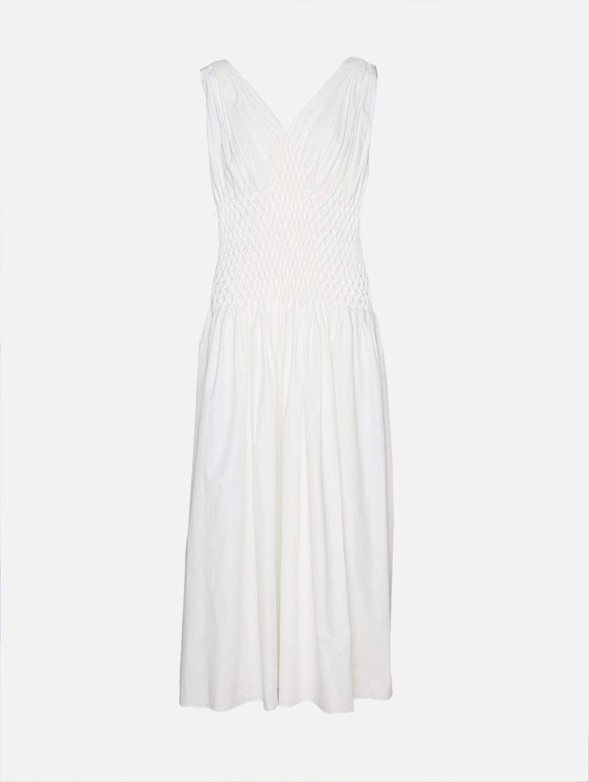 Nola Dress,KHAITE,CHALK,Image 1