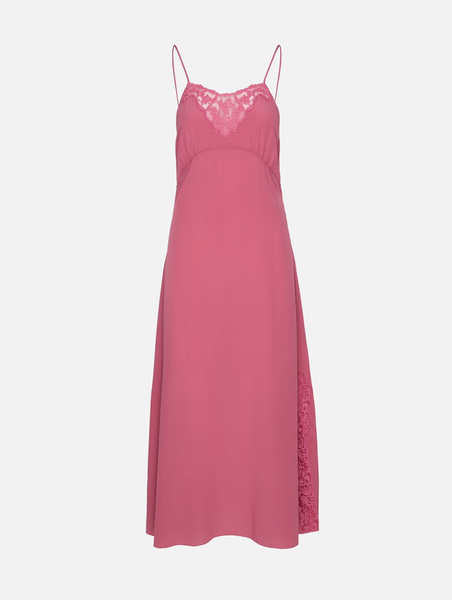 Lace Trimmed Silk Dress | CHLOÉ | elysewalker