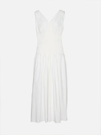 Nola Dress,KHAITE,CHALK,Image 2