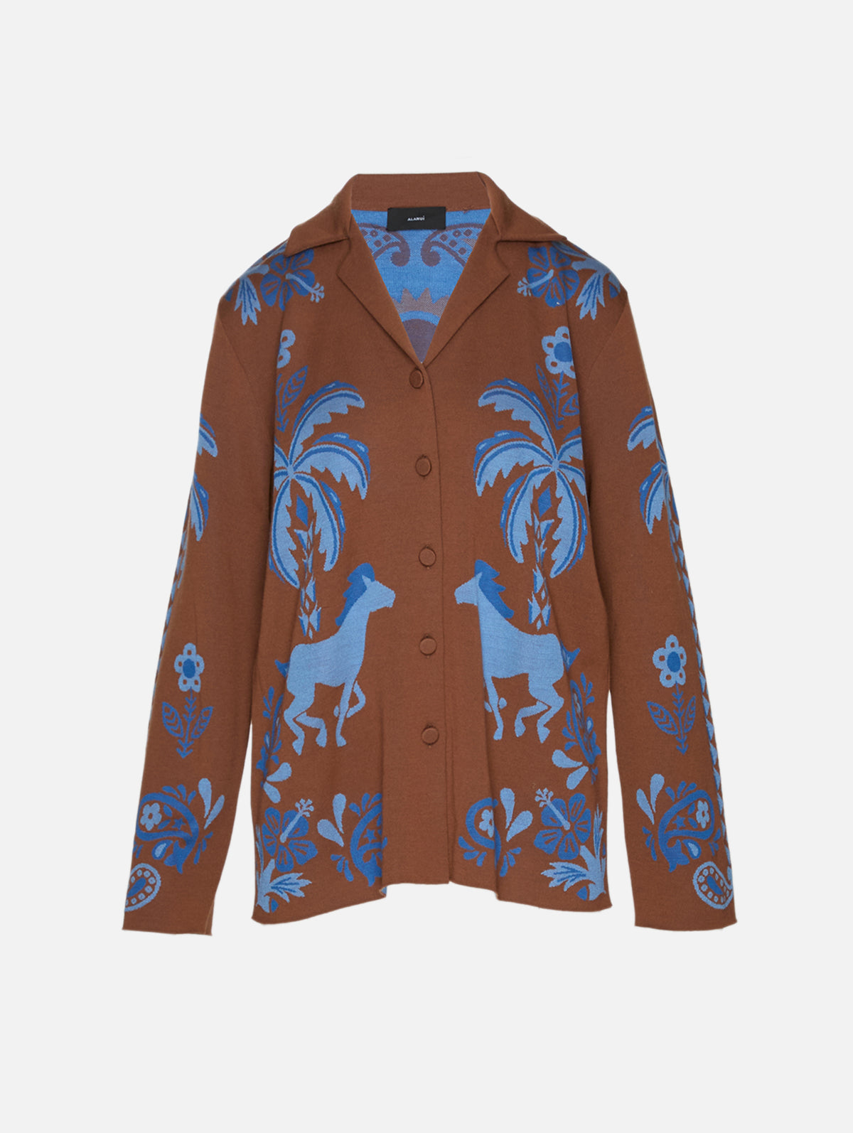 Island Roots Knitted Jacket,ALANUI,TABACCO ONDA,Image 2