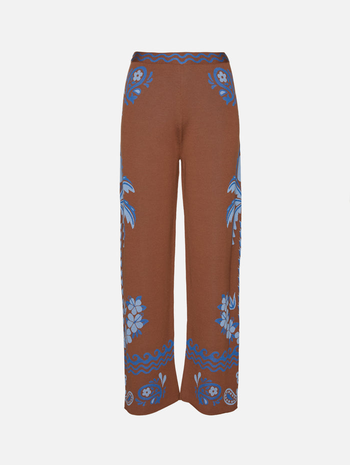 Island Roots Foulard Pant,ALANUI,TABACCO ONDA,Image 1
