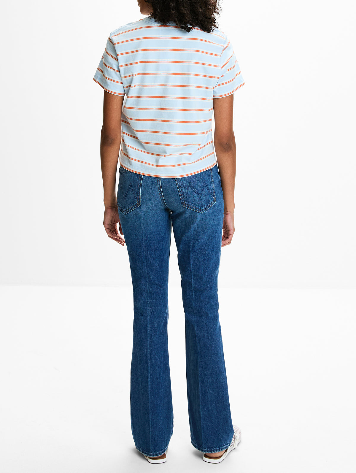 Striped Mol Tee,LA LIGNE,CREAM MULTI,Image 3