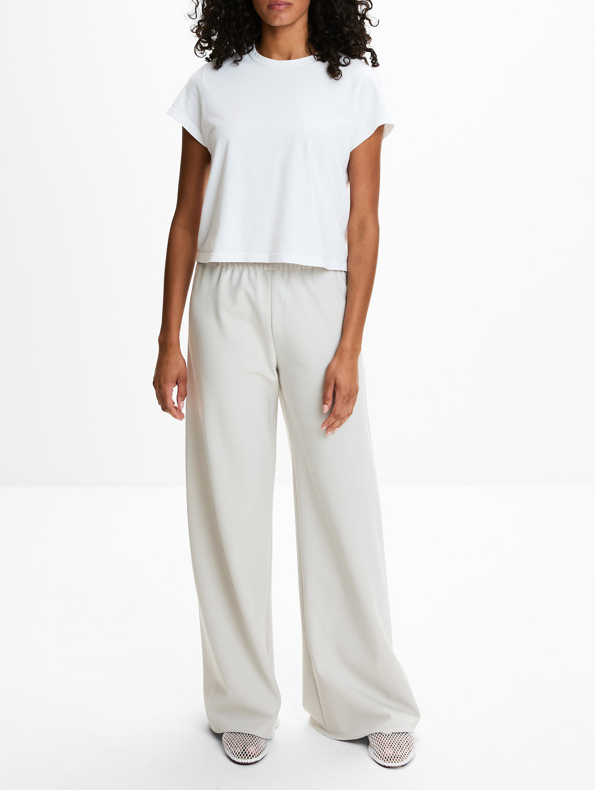 Colby Pant,LA LIGNE,STONE,Image 2