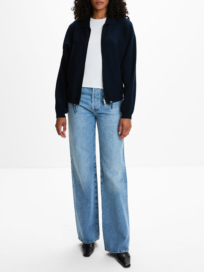 Windbreaker Jacket,GUEST IN RESIDENCE,NAVY,Image 1