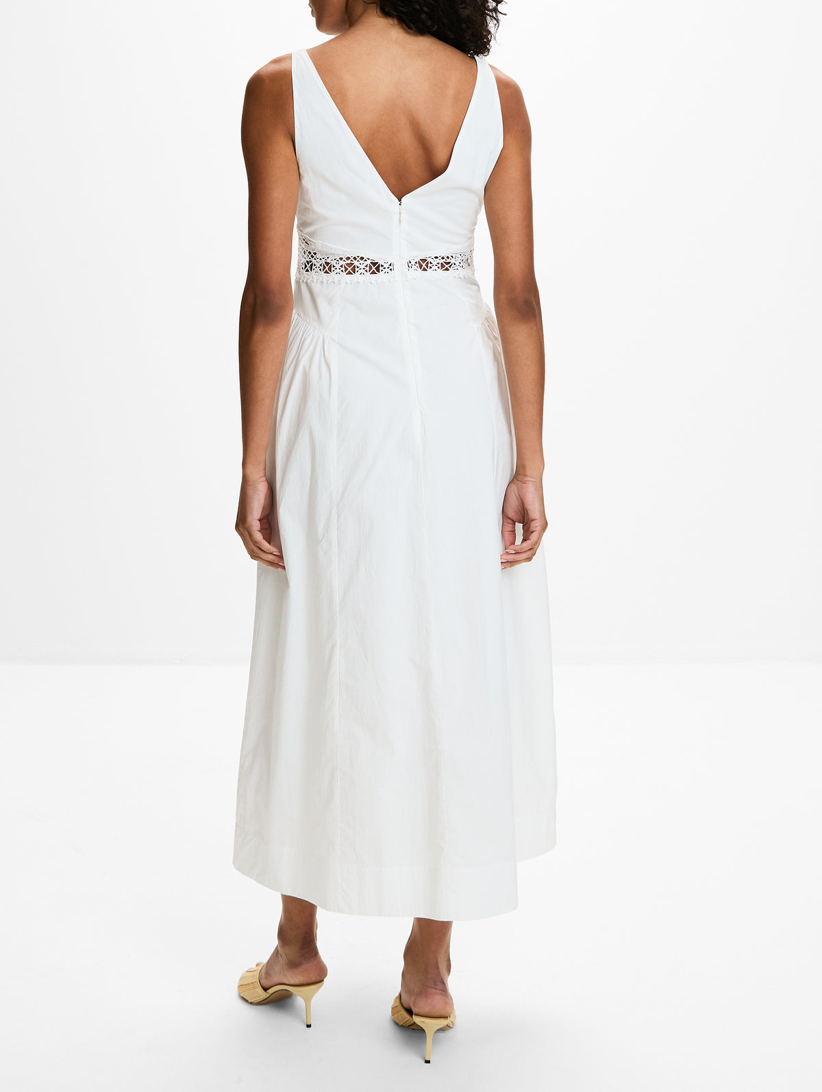 Veda Dress,POSSE,VINTAGE WHITE,Image 4