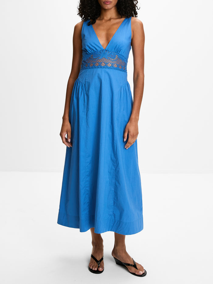 Veda Dress,POSSE,AZURE,Image 1