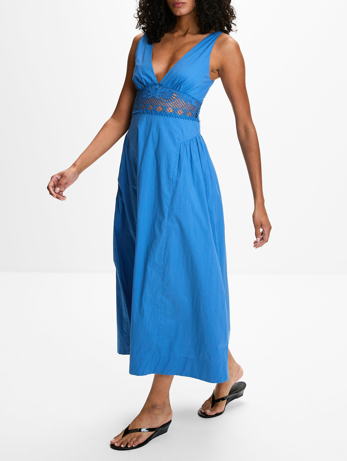 Veda Dress,POSSE,AZURE,Image 3